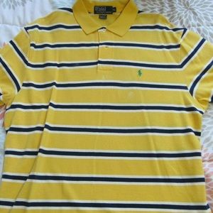 Polo by Ralph Lauren Golf Shirt yellow stripe